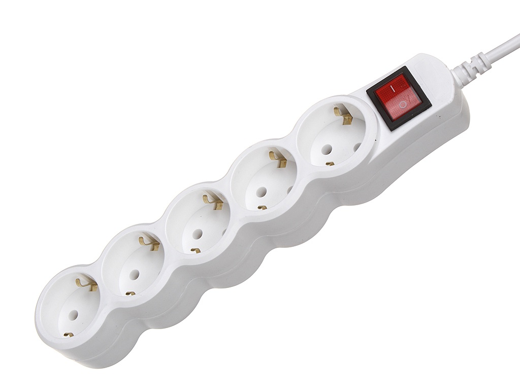 фото Сетевой фильтр 5bites 5 sockets 1.8m white sp5w-218