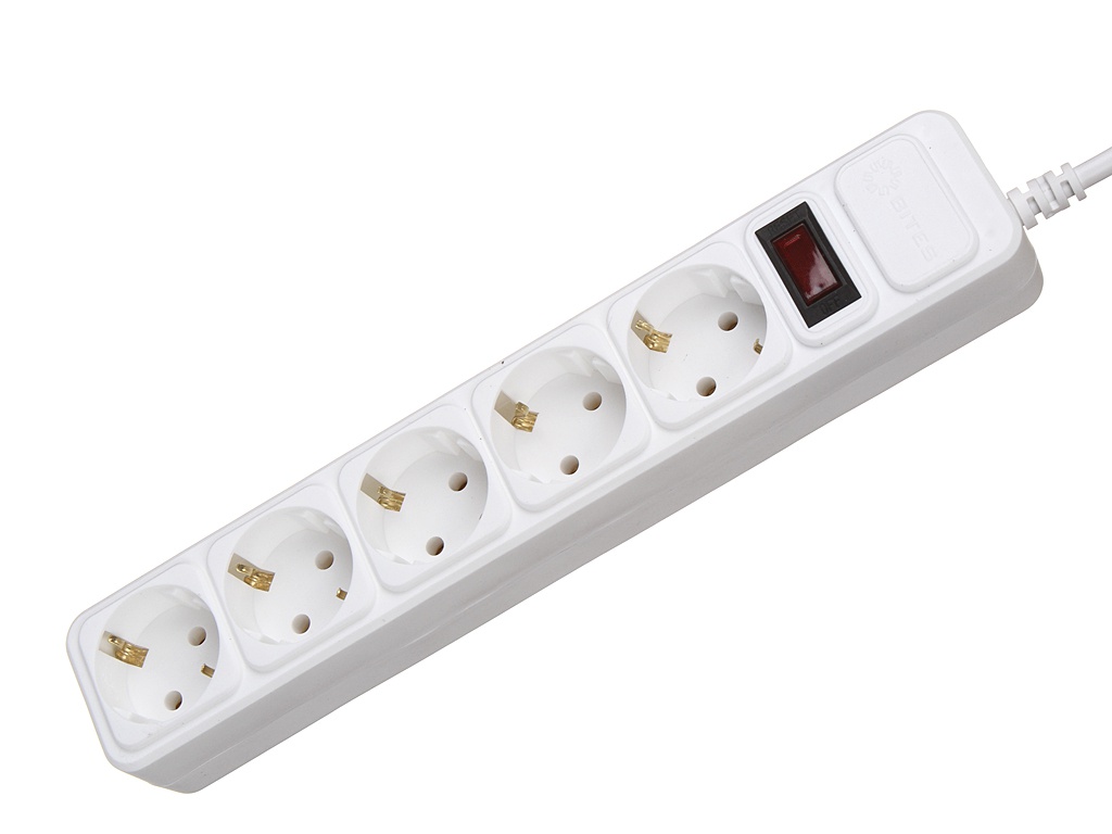 фото Сетевой фильтр 5bites 5 sockets 5m white sp5w-150