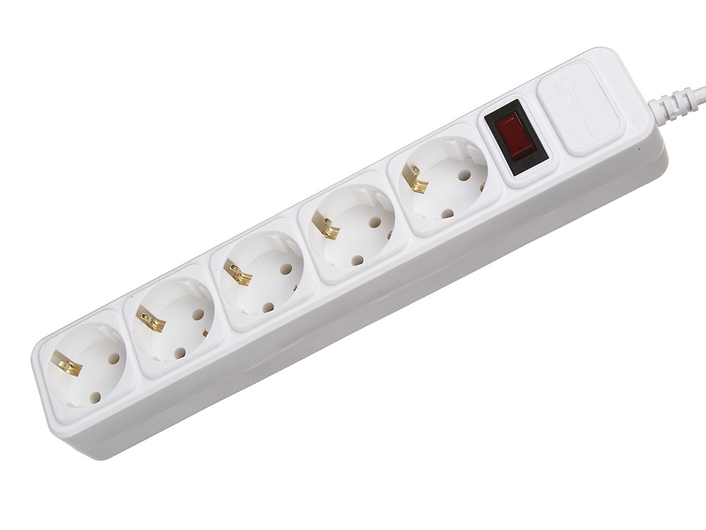 фото Сетевой фильтр 5bites 5 sockets 3m white sp5w-130