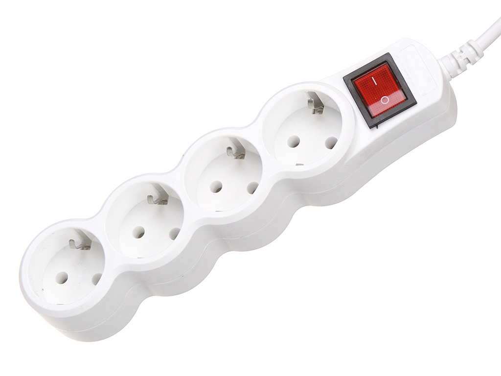 фото Сетевой фильтр 5bites 4 sockets 1.8m white sp4w-118