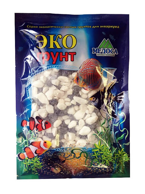 

Цветная мраморная крошка Эко грунт 5-10mm 7kg Black/White 7-1040, 7-1040
