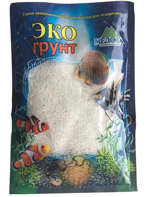 

Кварцевый песок Эко грунт Кристальный 1-2mm 1kg 500045, 500045
