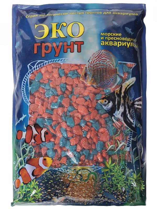 

Цветная мраморная крошка Эко грунт 5-10mm 3.5kg Orange/Turquoise г-0281, г-0281