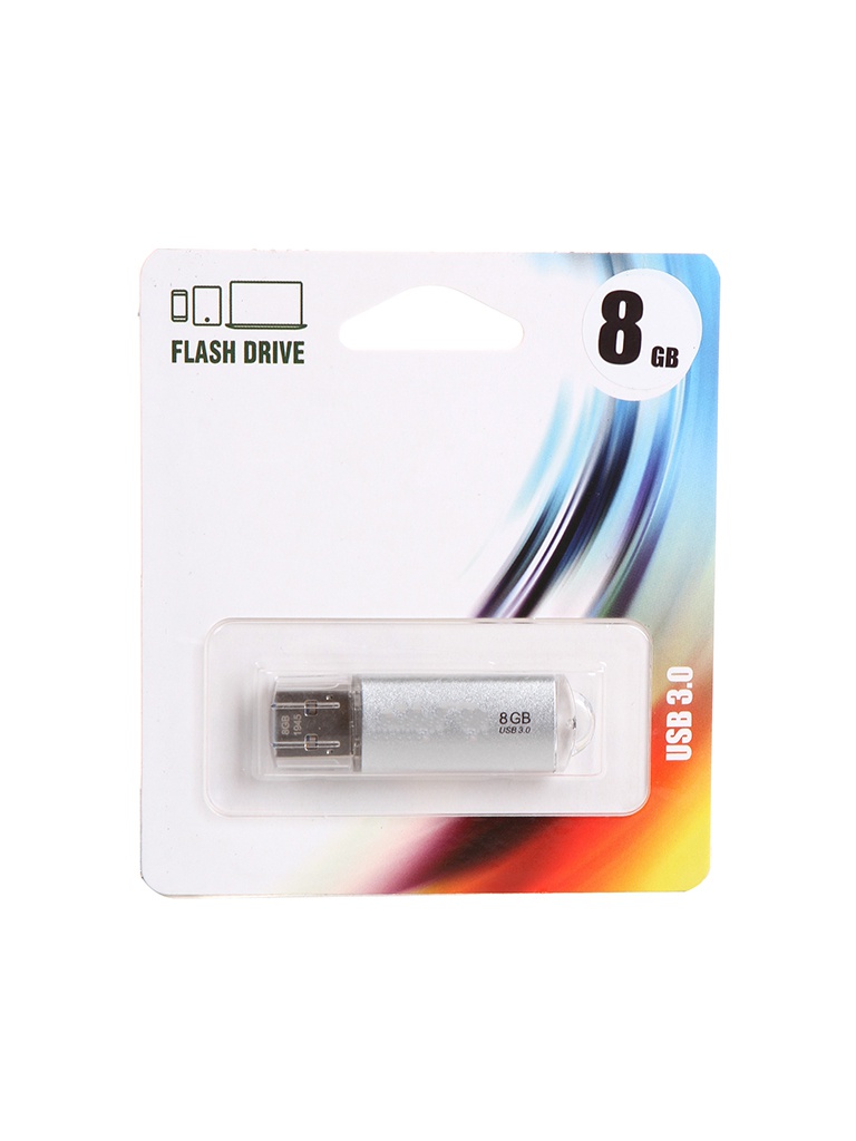 

USB Flash Drive 8Gb - Perfeo C14 Metal Series Silver PF-E02S008ES, C14