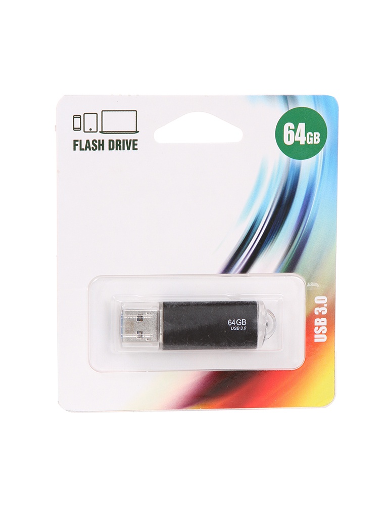 

USB Flash Drive 64Gb - Perfeo C14 Metal Series Black PF-E02B064ES, C14