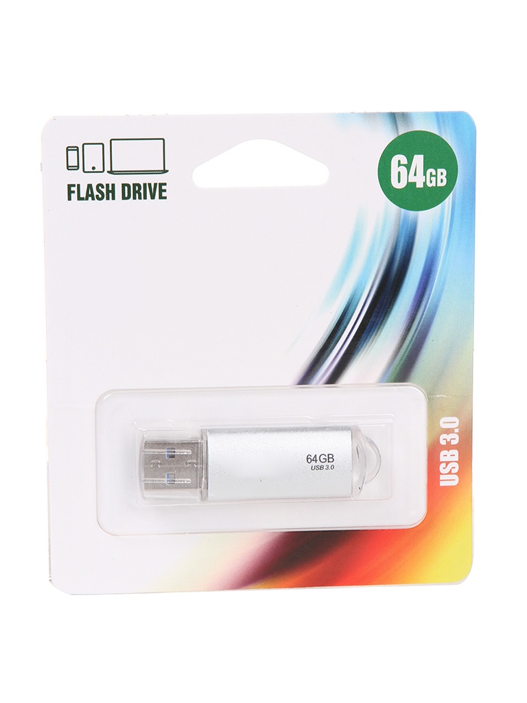 

USB Flash Drive 64Gb - Perfeo C14 Metal Series Silver PF-E02S064ES, C14