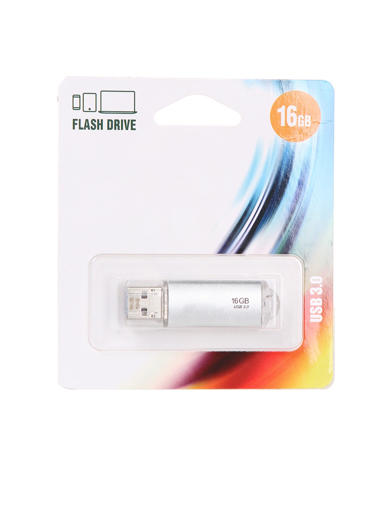 

USB Flash Drive 16Gb - Perfeo C14 Metal Series Silver PF-E02S016ES, C14