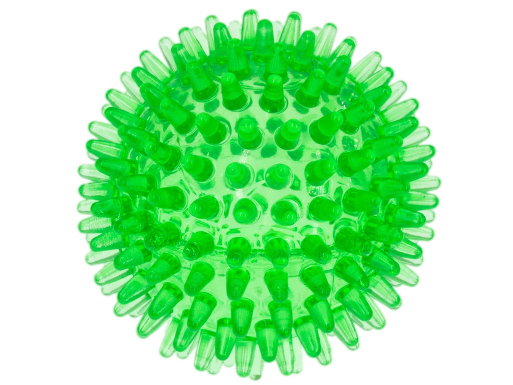 фото Мяч массажный zooone crystal 8cm transparent green 580c-1