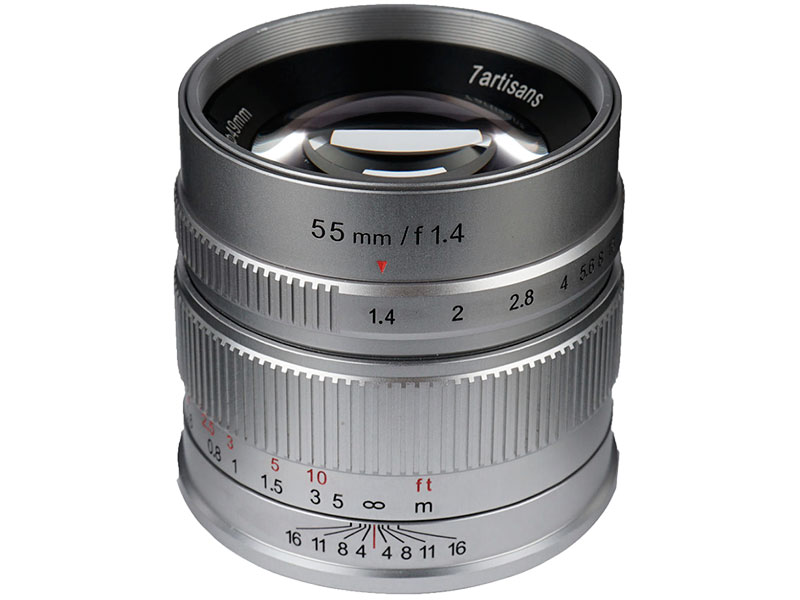 фото Объектив 7artisans e-mount 55 mm f/1.4 silver 17992