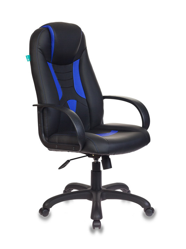фото Компьютерное кресло бюрократ viking-8 black-blue /bl+blue