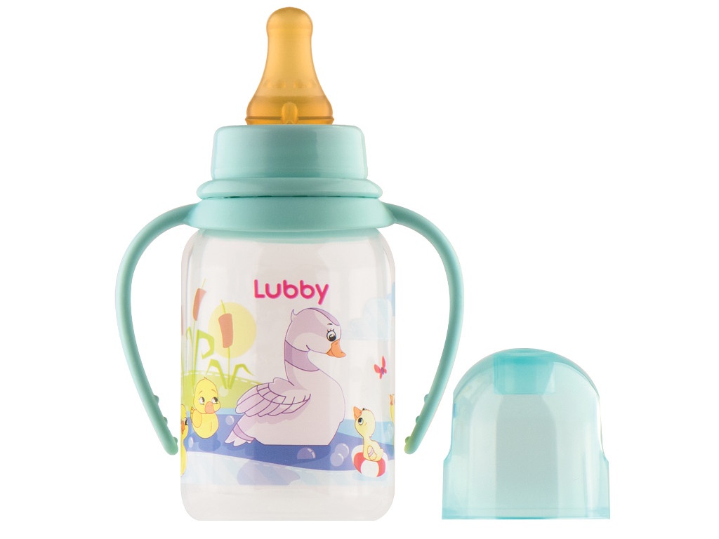 

Бутылочка с соской Lubby Веселые животные 125ml от 0 мес. Green 11390, 11390