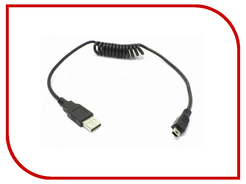 фото Аксессуар Espada mini USB M to USB AM 1m спиральный EmUSBM/USBAM1m