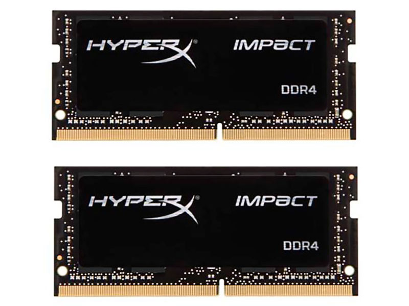 фото Модуль памяти hyperx impact ddr4 so-dimm 2400mhz pc-19200 cl14 - 32gb kit (2x16gb) hx424s14ibk2/32