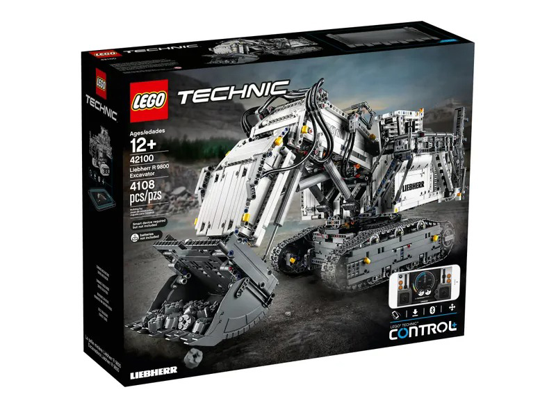 

Конструктор Lego Technic Экскаватор Liebherr R 9800 4108 дет. 42100, 42100