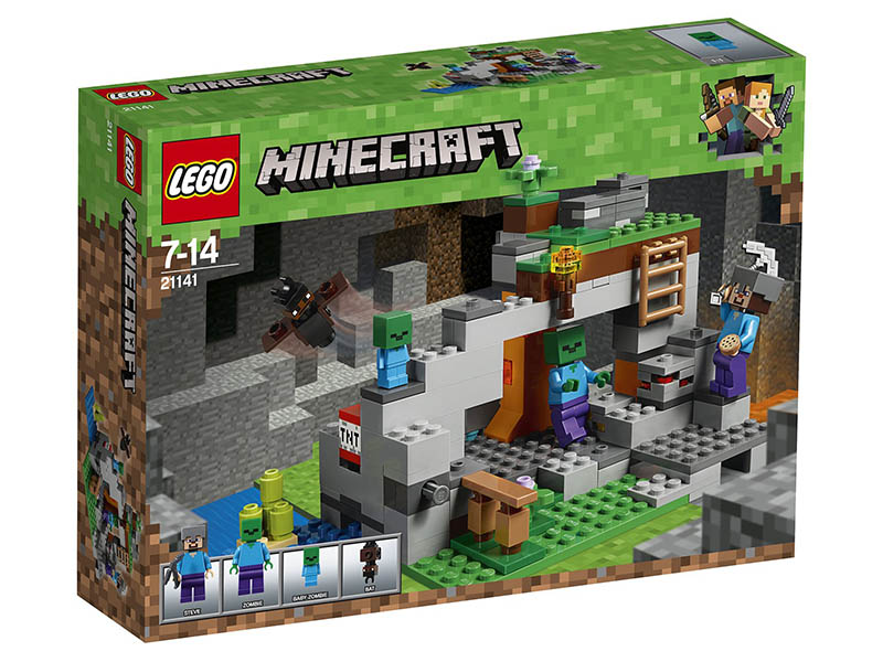 

Конструктор Lego Minecraft Пещера зомби 241 дет. 21141, 21141