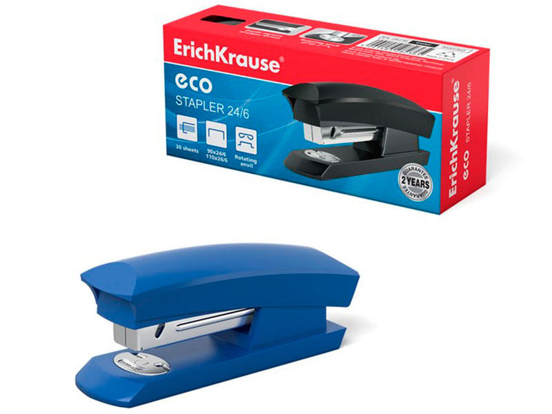 

Степлер ErichKrause Eco №24/6 до 30 листов 28236, 28236