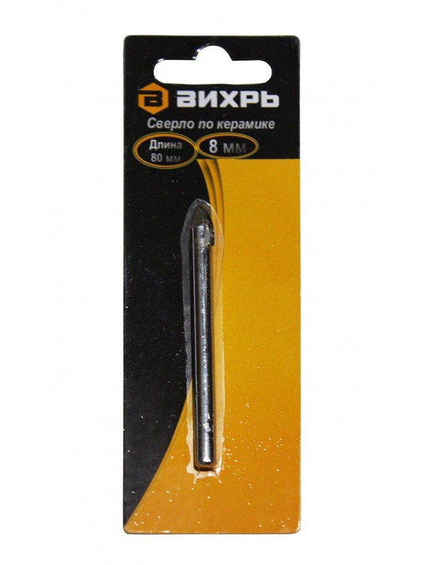 

Сверло Вихрь по керамике и стеклу 8mm 73/10/6/14, 73/10/6/14