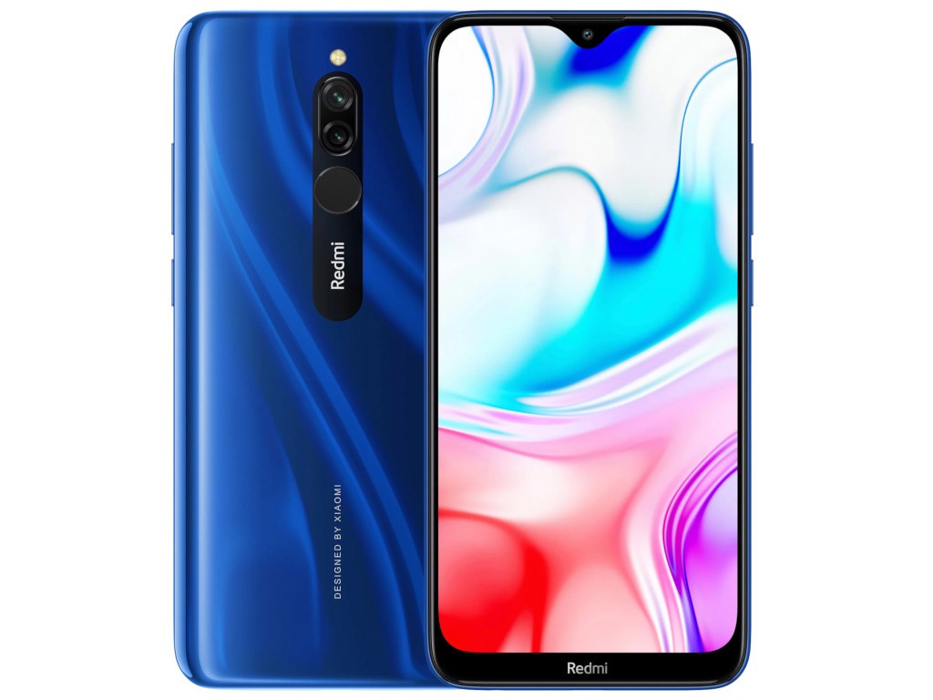 фото Сотовый телефон xiaomi redmi 8 4/64gb blue new выгодный набор + серт. 200р!!!