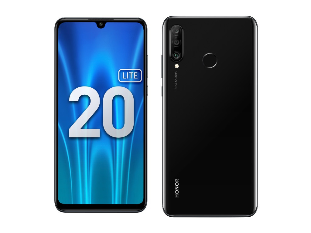 фото Сотовый телефон honor 20 lite 4/128gb midnight black выгодный набор + серт. 200р!!!