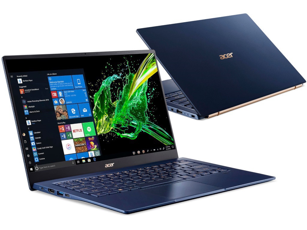 фото Ноутбук acer swift 5 sf514-54t-759j blue nx.hhyer.003 (intel core i7-1065g7 1.3 ghz/16384mb/1024 ssd/intel hd graphics/wi-fi/bluetooth/cam/14.0/1920x1080/touchscreen/windows 10 home 64-bit)