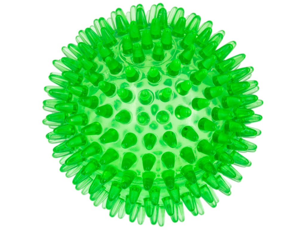 фото Мяч массажный zooone crystal 10cm transparent green 5100c-1