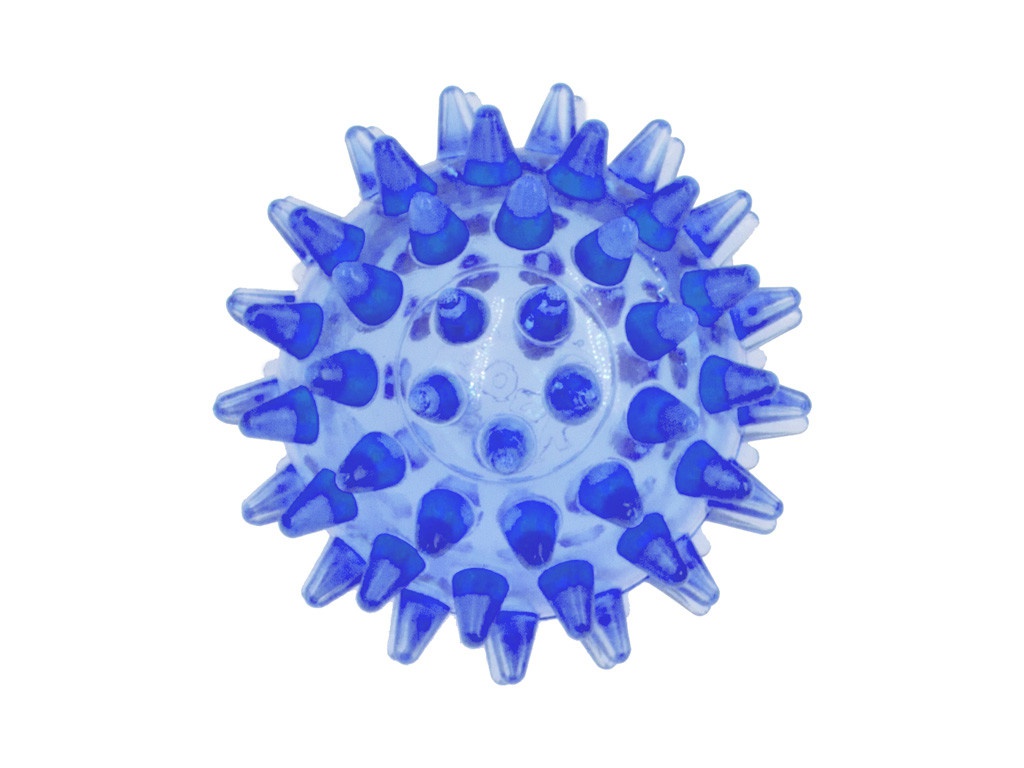 фото Мяч массажный zooone crystal 5.5cm transparent blue 555c-5