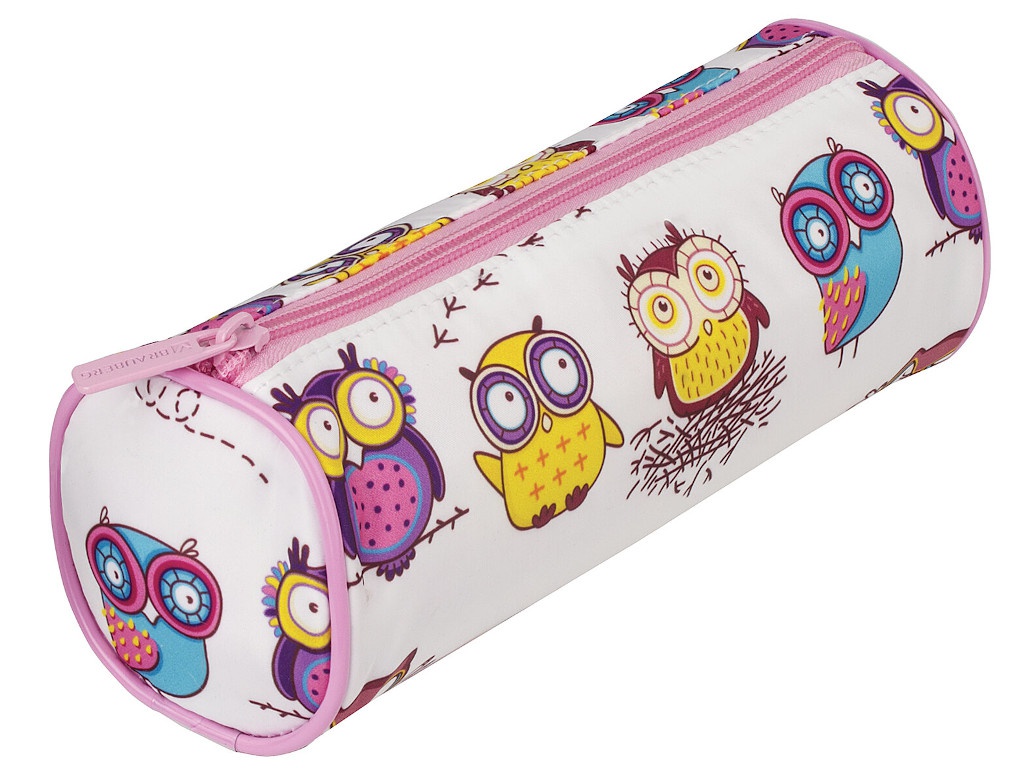 фото Пенал brauberg owls soft touch 220x80mm 229007