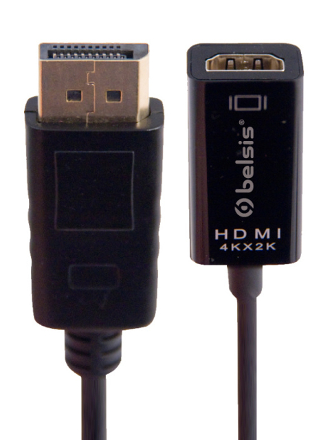 Фото - Аксессуар Belsis Display Port - HDMI 0.2m Black BW8802 аксессуар belsis hdmi v2 0 3m black bw1428