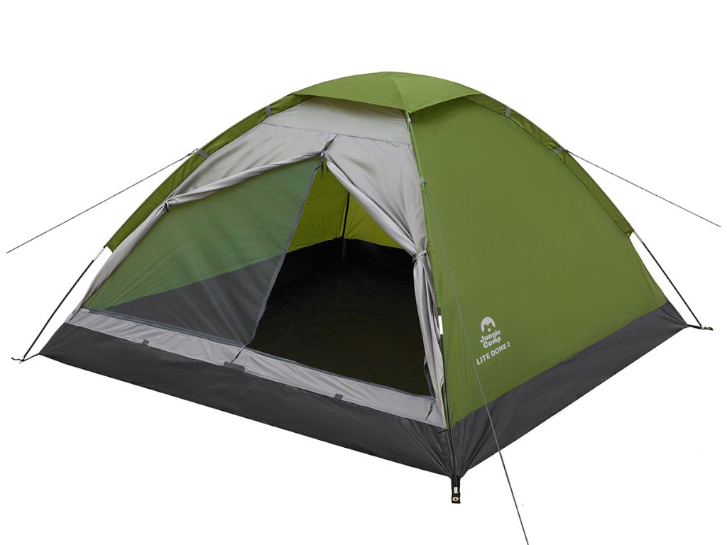 фото Палатка jungle camp lite dome 2 зеленый/серый