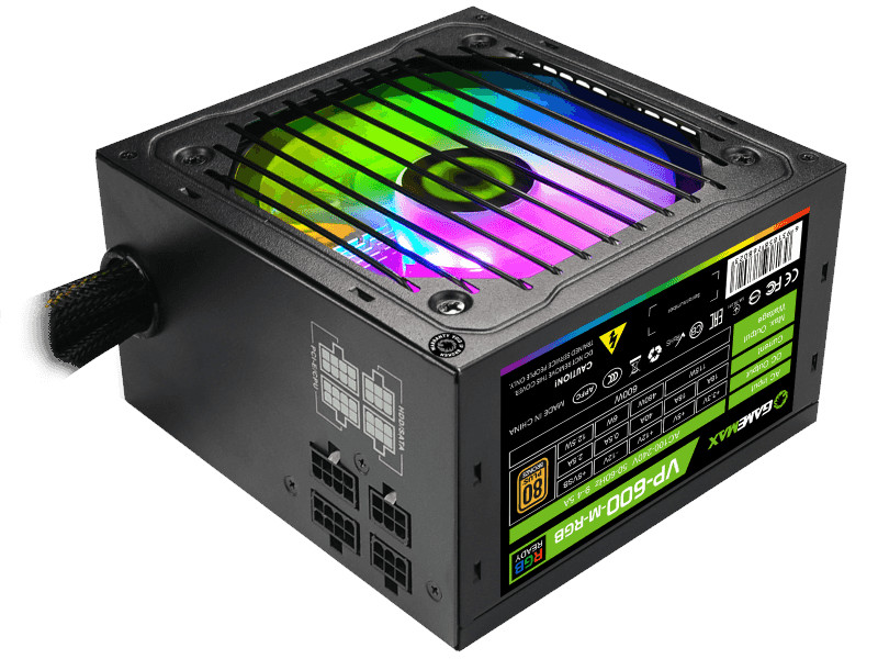 Блок питания GameMax VP-600-RGB 600W