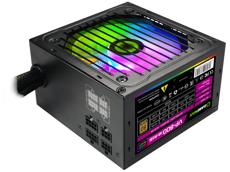 Блок питания GameMax ATX 800W VP-800-RGB-MODULAR блок питания hiper 800w hpb 800fm