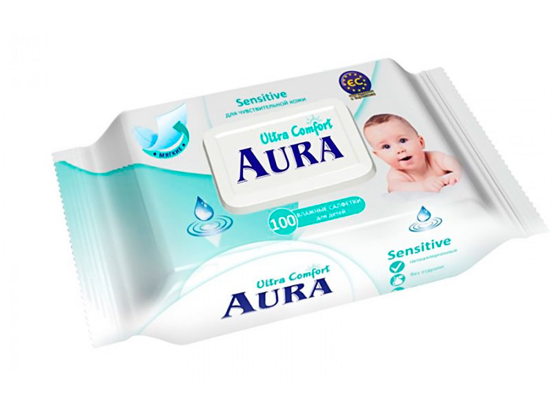 

Салфетки Aura Ultra Comfort 100шт 6486, 6486