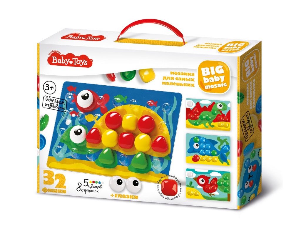 

Настольная игра Десятое Королевство Мозаика Baby Toys 32 элемента 02522, 02522