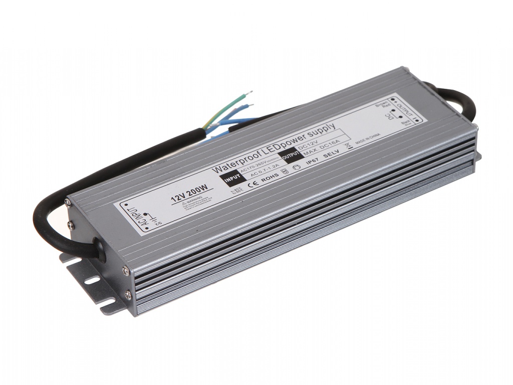 фото Блок питания urm sls-n-200w 12v 16.6a ip67 с10398