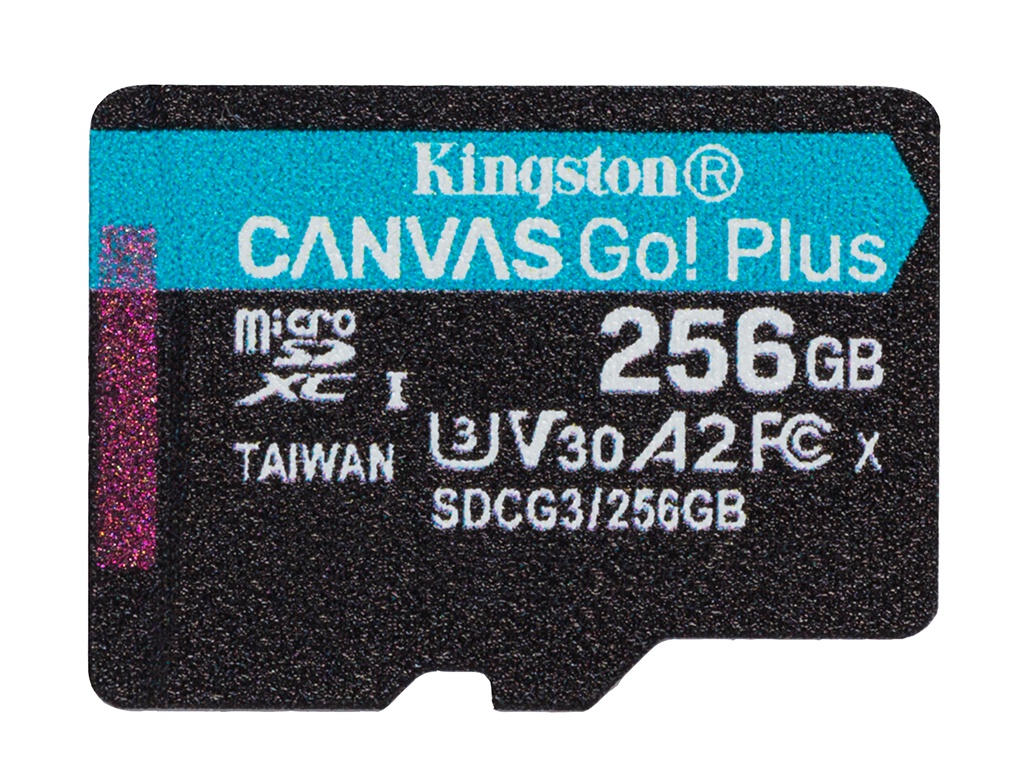 Карта памяти 256Gb - Kingston MicroSDHC 170R A2 U3 V30 Canvas Go Plus SDCG3/256GBSP kingston canvas react sdr256gb sdxc 256gb