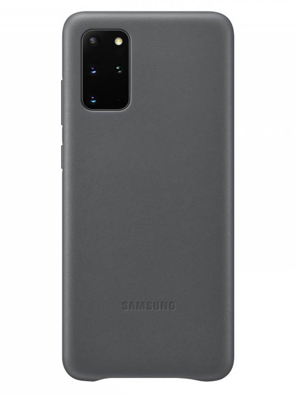 фото Чехол для samsung galaxy s20+ leather cover grey ef-vg985ljegru