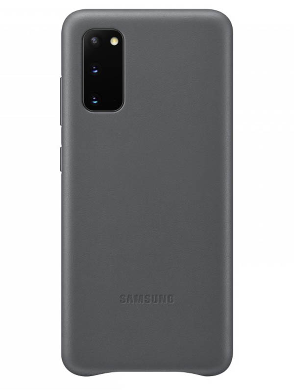 Чехол для Samsung Galaxy S20 Leather Cover Grey EF-VG980LJEGRU