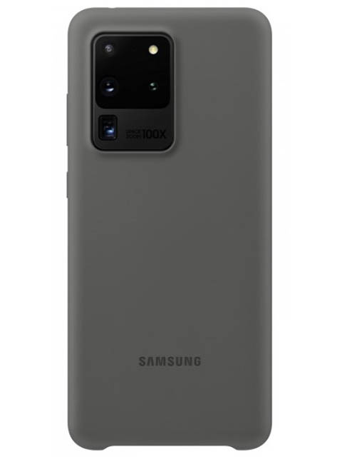 фото Чехол для samsung galaxy s20 ultra silicone cover grey ef-pg988tjegru