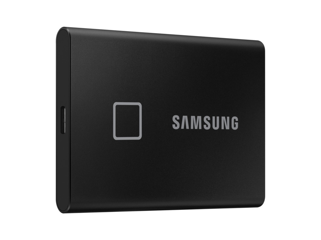 Твердотельный накопитель Samsung External SSD 1Tb T7 Touch PCIe USB3.2/Type-C Black MU-PC1T0K/WW
