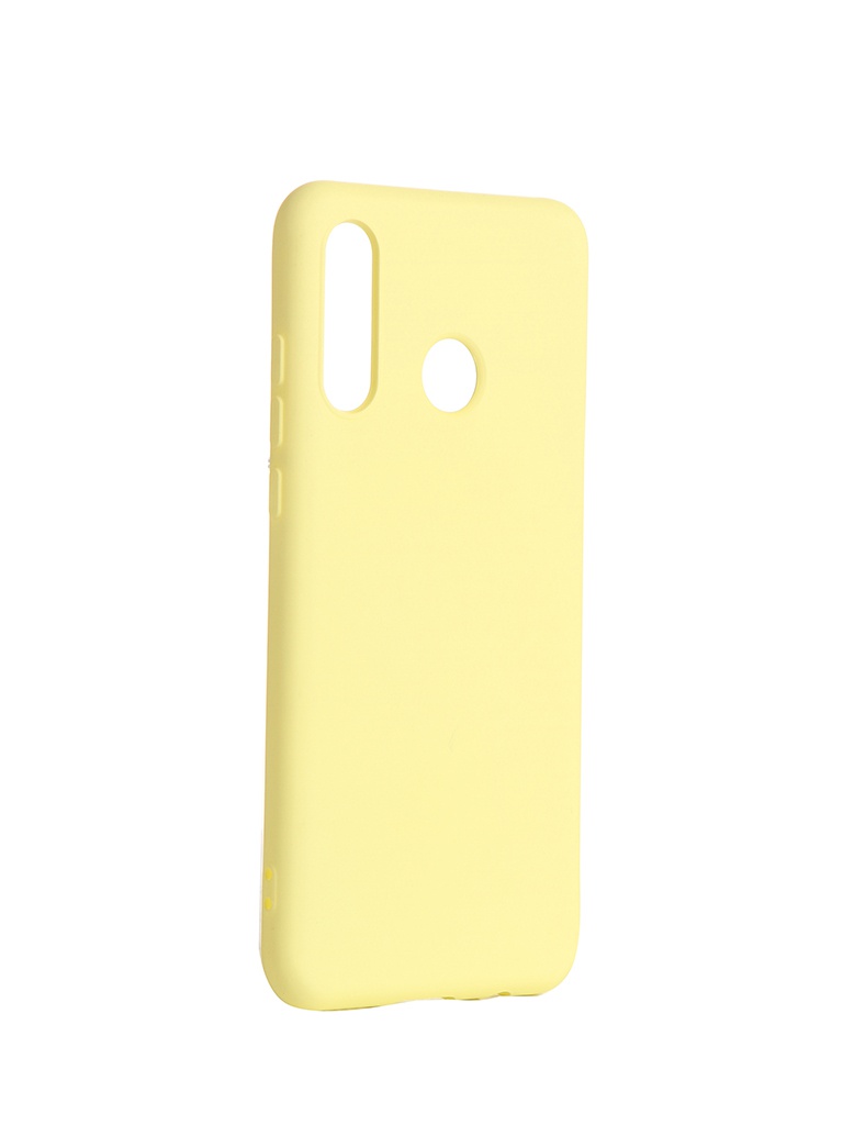 фото Чехол df для huawei p30 lite/honor 20s/honor 20 lite с микрофиброй silicone hworiginal-09 yellow df-group