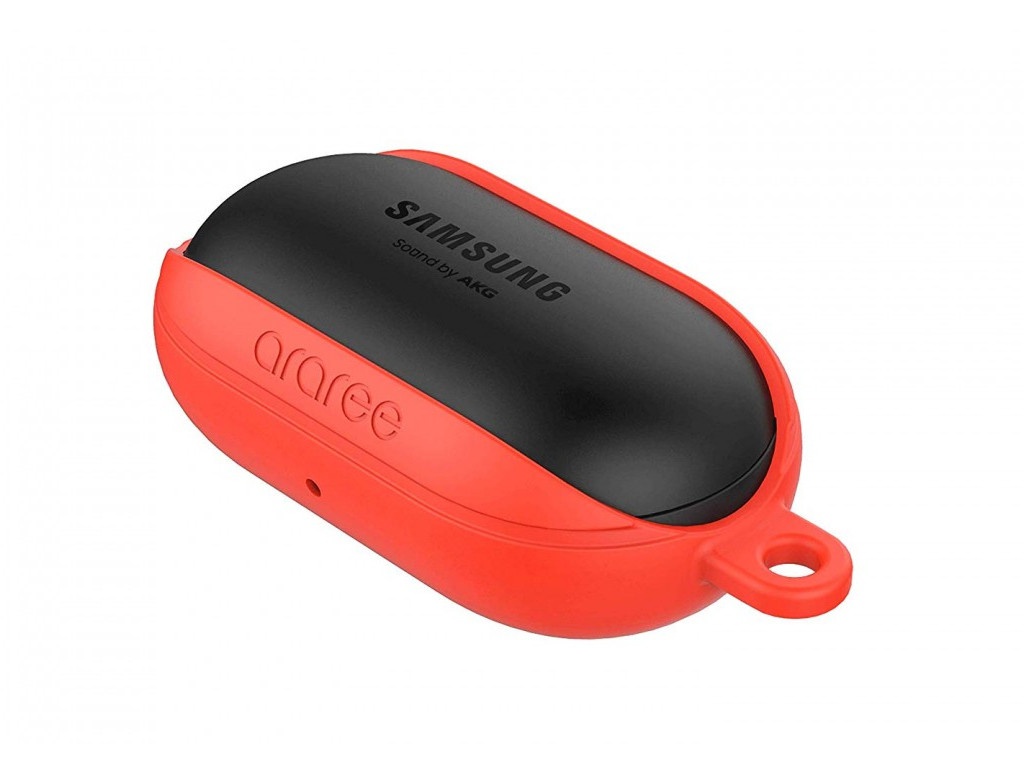 фото Чехол araree для galaxy buds bean silicone red gp-r170kdfpbrd