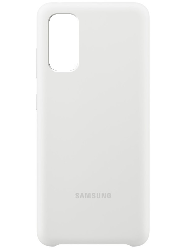 фото Чехол для samsung g980 galaxy s20 silicone cover white ef-pg980twegru