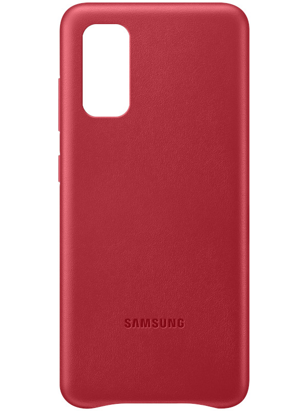 фото Чехол для samsung g980 galaxy s20 leather cover red ef-vg980lregru