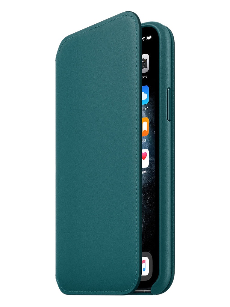 

Чехол для APPLE iPhone 11 Pro Leather Folio Peacock MY1M2ZM/A, MY1M2ZM/A