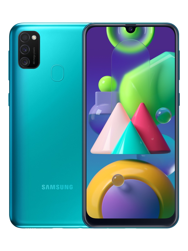 фото Сотовый телефон samsung galaxy m21 green