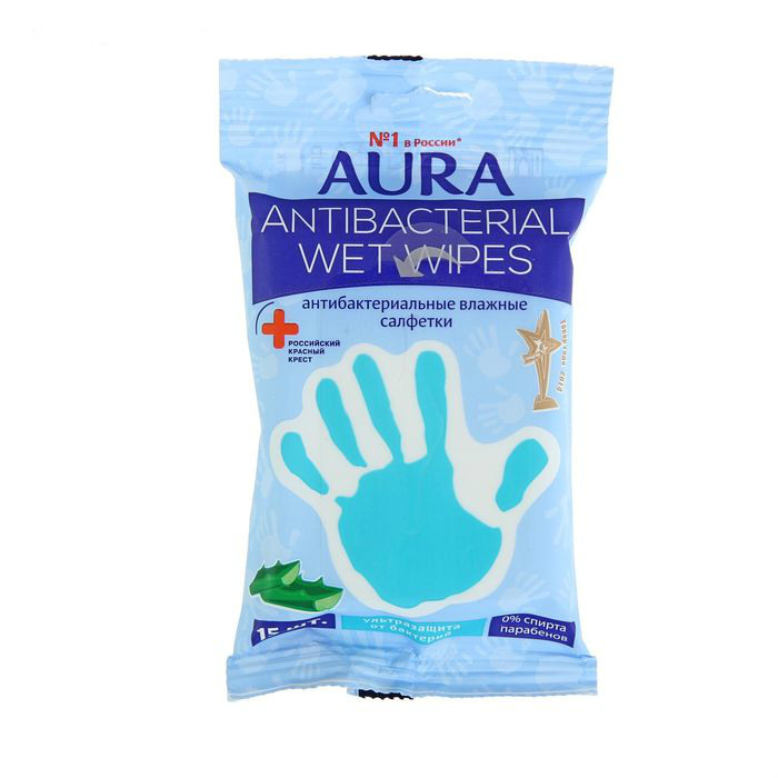 

Салфетки Aura Derma Protect Алоэ 15шт 10359, 4607068629196