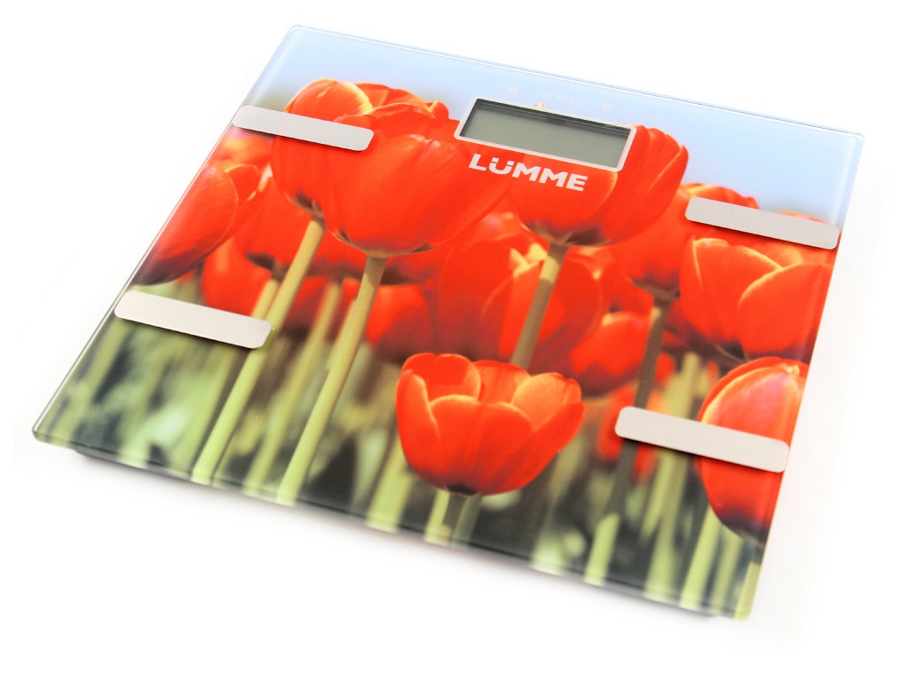 фото Весы напольные lumme lu-1333 tulips