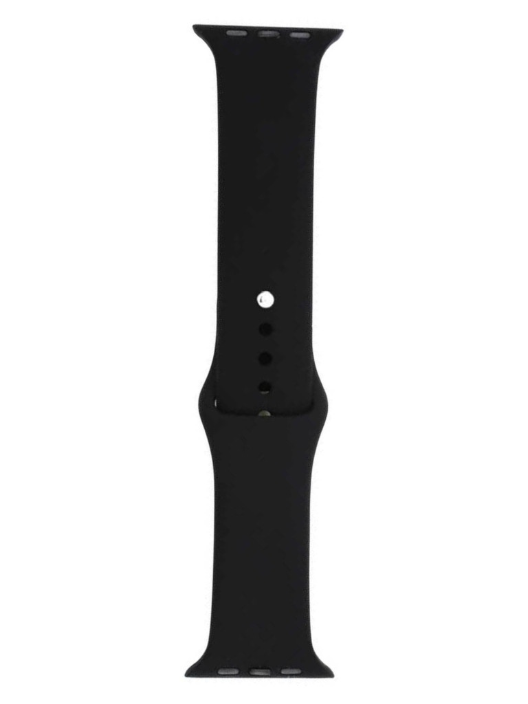фото Аксессуар ремешок eva silicone для apple watch 42/44mm black awa001b