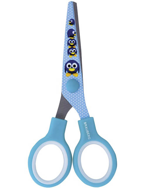 

Ножницы Brauberg Kid Series Пингвины 130mm Light Blue 232271, 232271