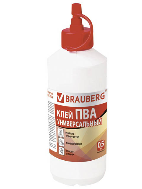 

Клей Brauberg ПВА 500g 600982, 600982